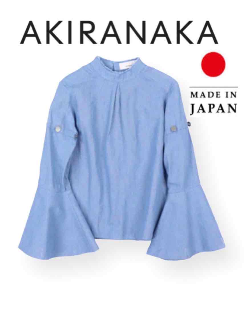 AKIRANAKA アキラナカ 2wayブラウス ブルー
