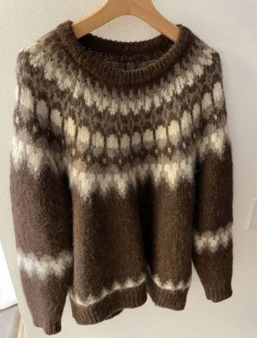 BATONER バトナー　19AW ノルディック柄ニット　サイズ3