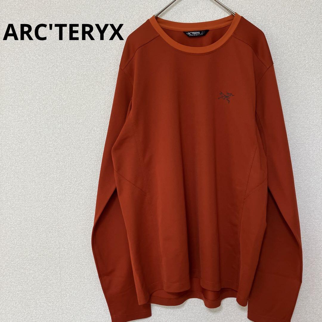 アークテリクス　ARC'TERYX  ロンT ワンポイントロゴ　オレンジ　S