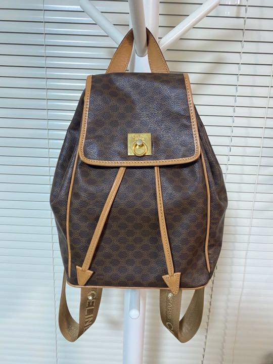美品　セリーヌ　リュック　マカダム柄　オールド　ヴィンテージ