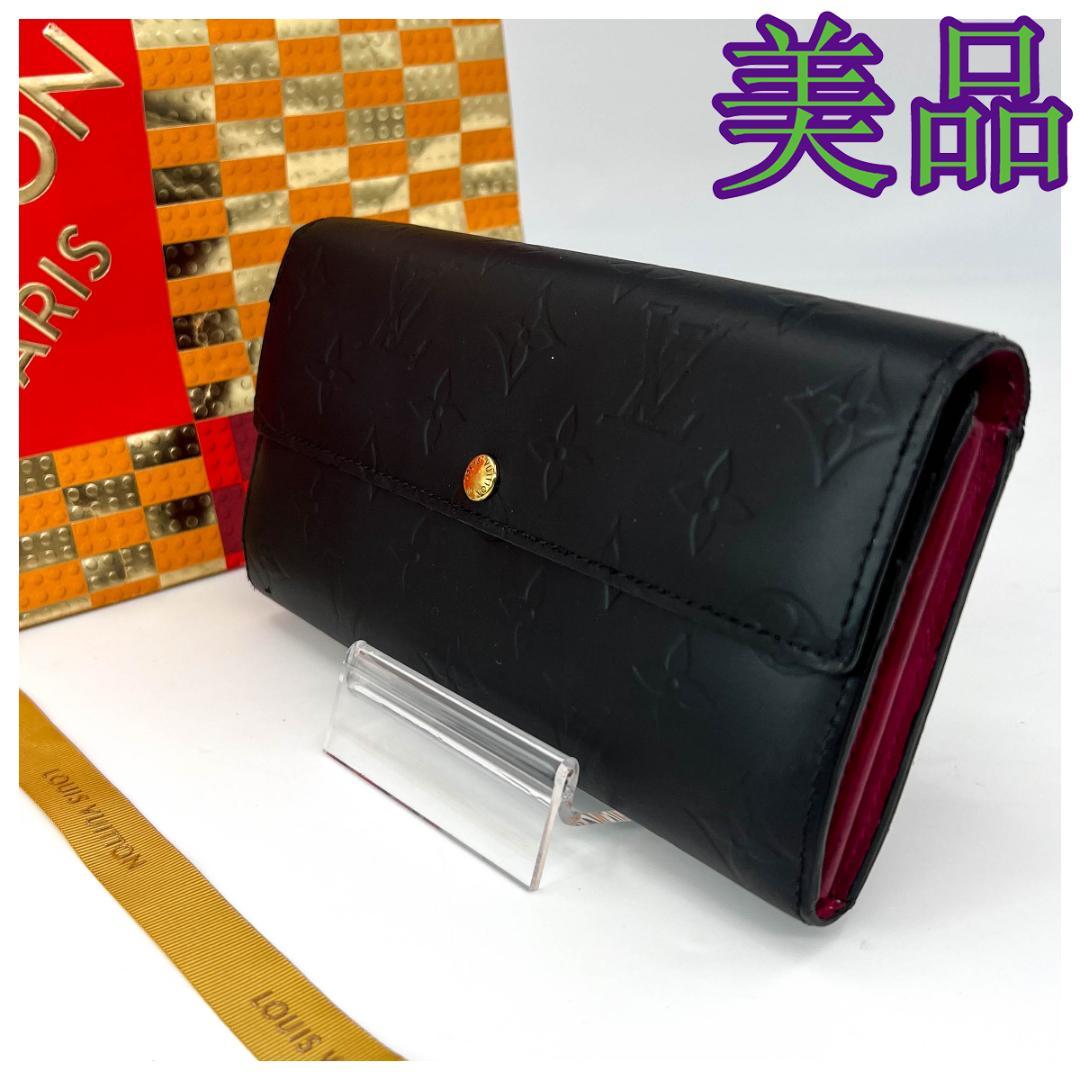 ★美品★ルイヴィトン 3446 ヴェルニ モノグラムポルトフォイユ サラ