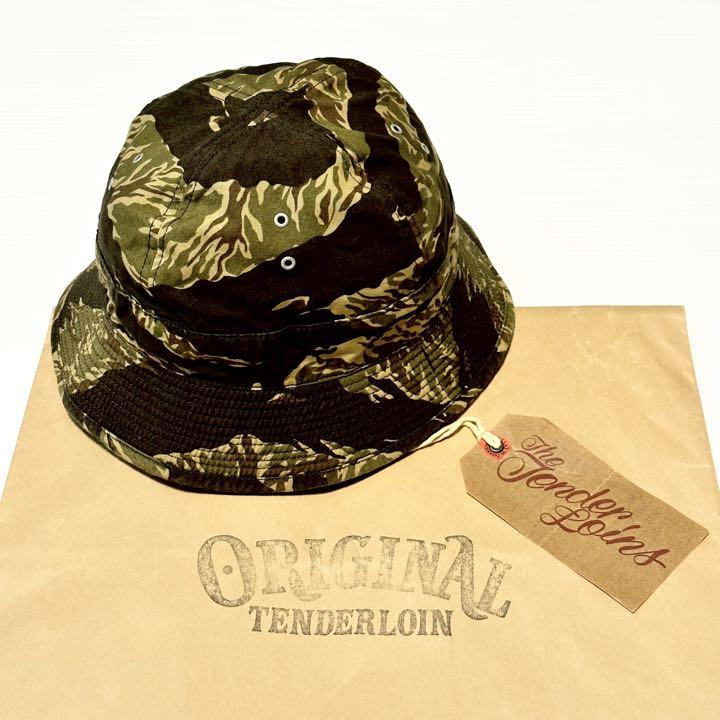 人気品！ TENDERLOIN ジャングル ハット グリーン カモフラ 迷彩 L