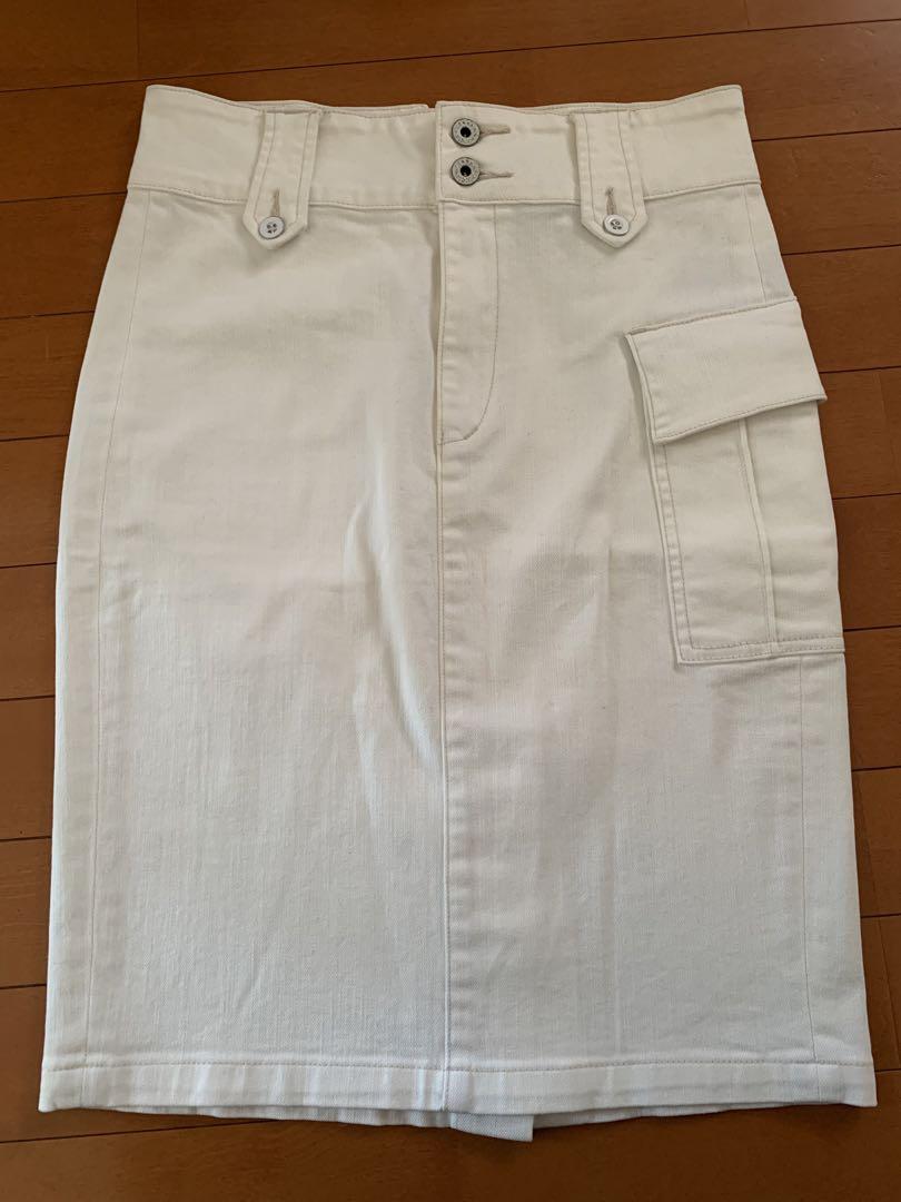 【新品】POLO RALPH LAUREN ラルフローレン　白　タイトスカート