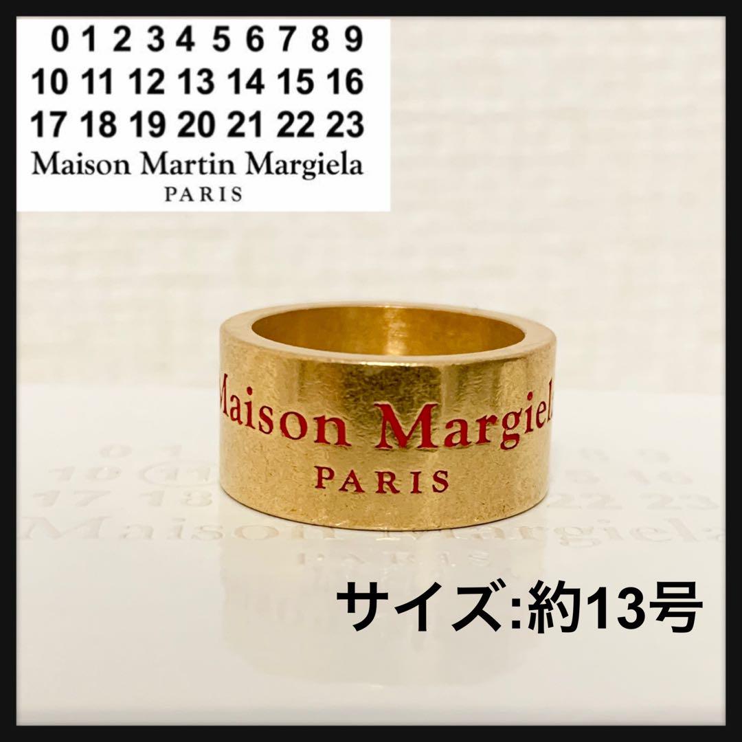 22SS Maison Margiela ロゴ ワイド リング 約13号